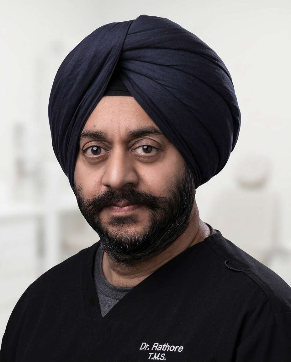 Portrait of Varinder S. Rathore, MD, MBA, CEO · Clinical Director · Board-Certified Psychiatrist at Restore Wellness Psychiatry
